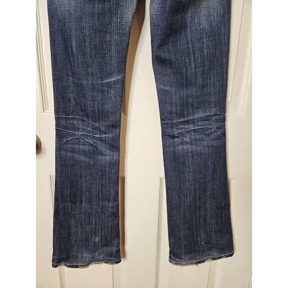 MEK Boulder BootCut Jeans 25x31 Y2K VTG Embroidered Flap Pocket  Distressed HEMD - Picture 8 of 12